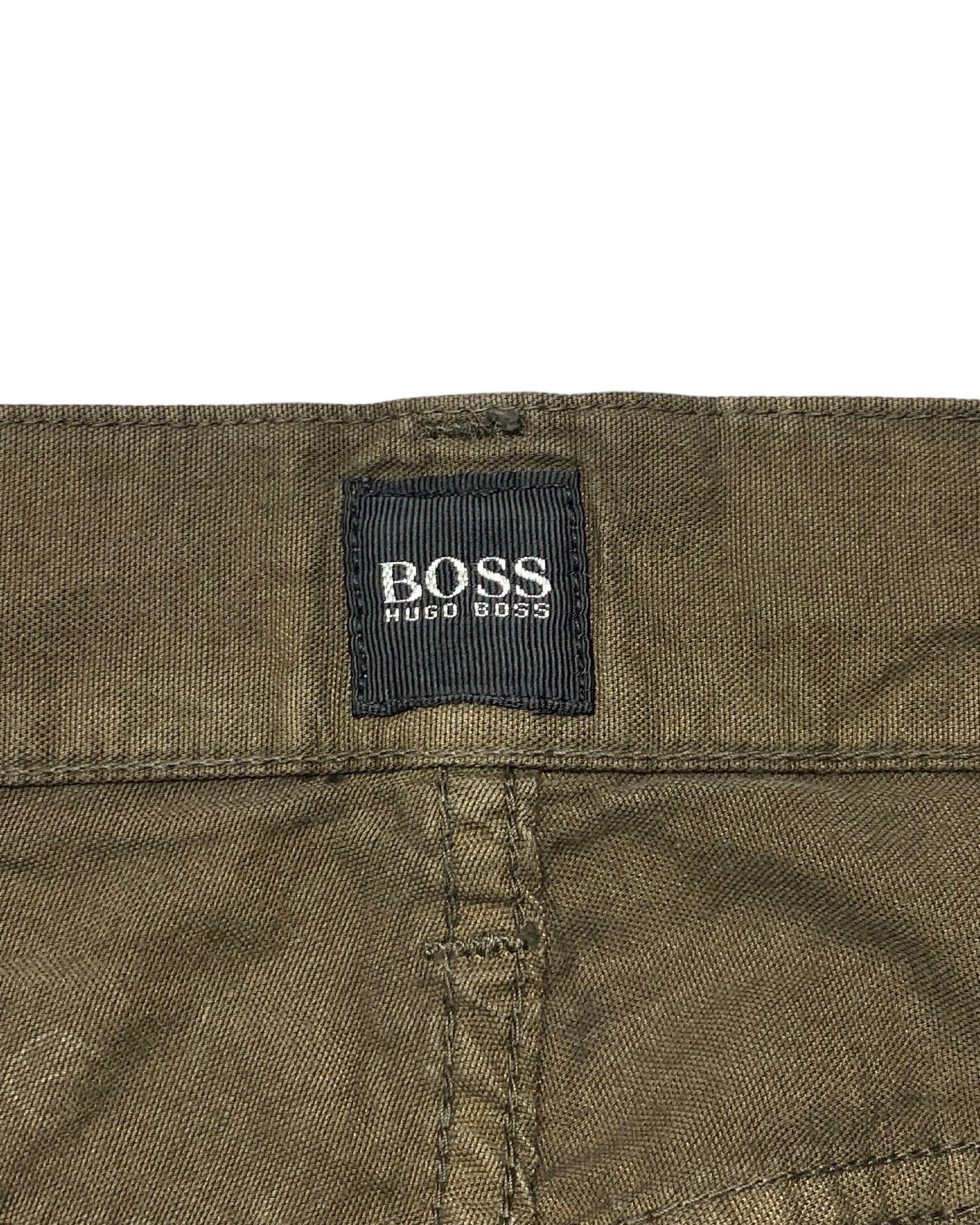 Hugo Boss Olive Denim Pants – Refined Utility Style | Waist 35” | Length 42”
