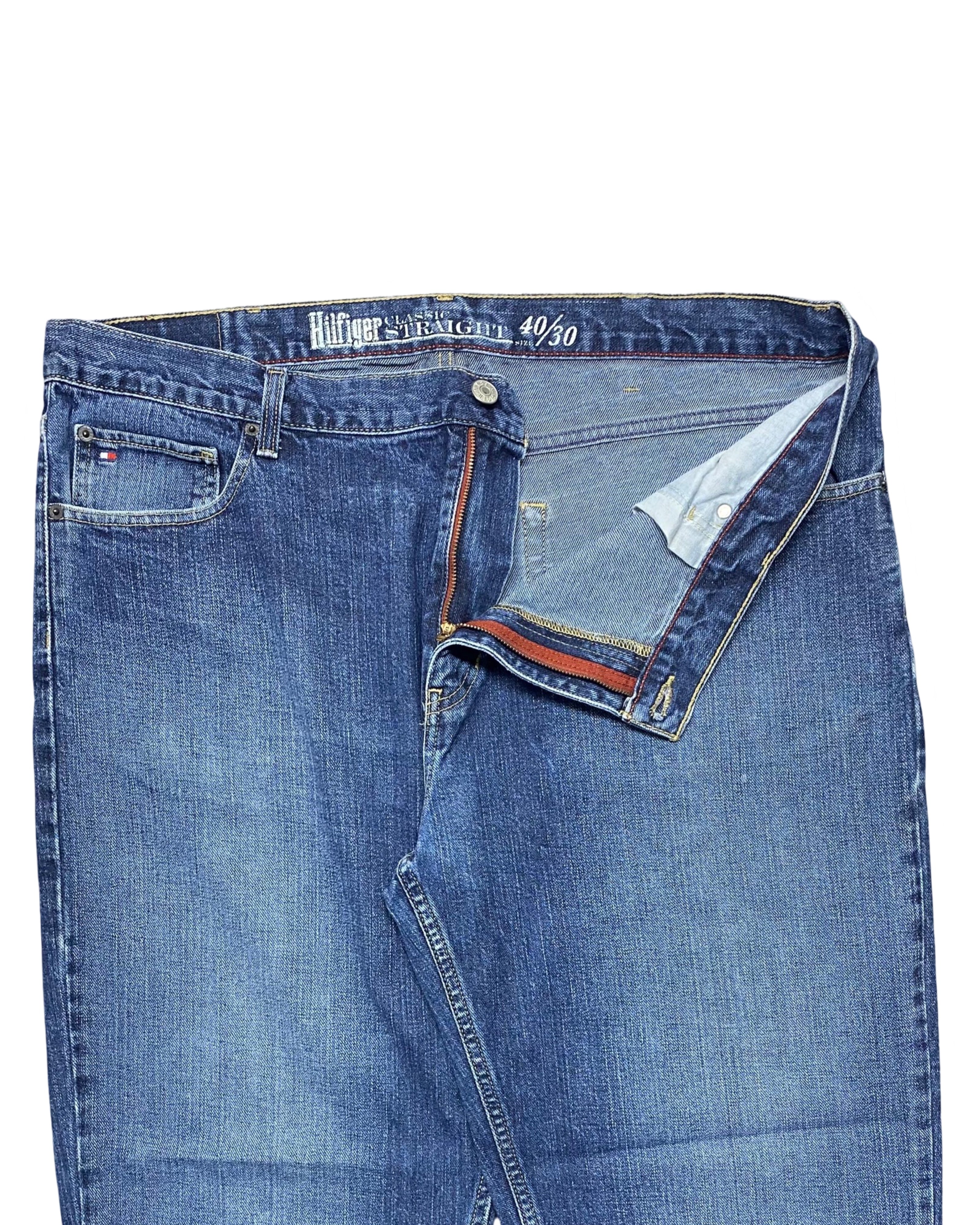 Tommy Hilfiger Classic Straight Jeans – Faded Blue Wash | Waist 41” | Length 41.5”