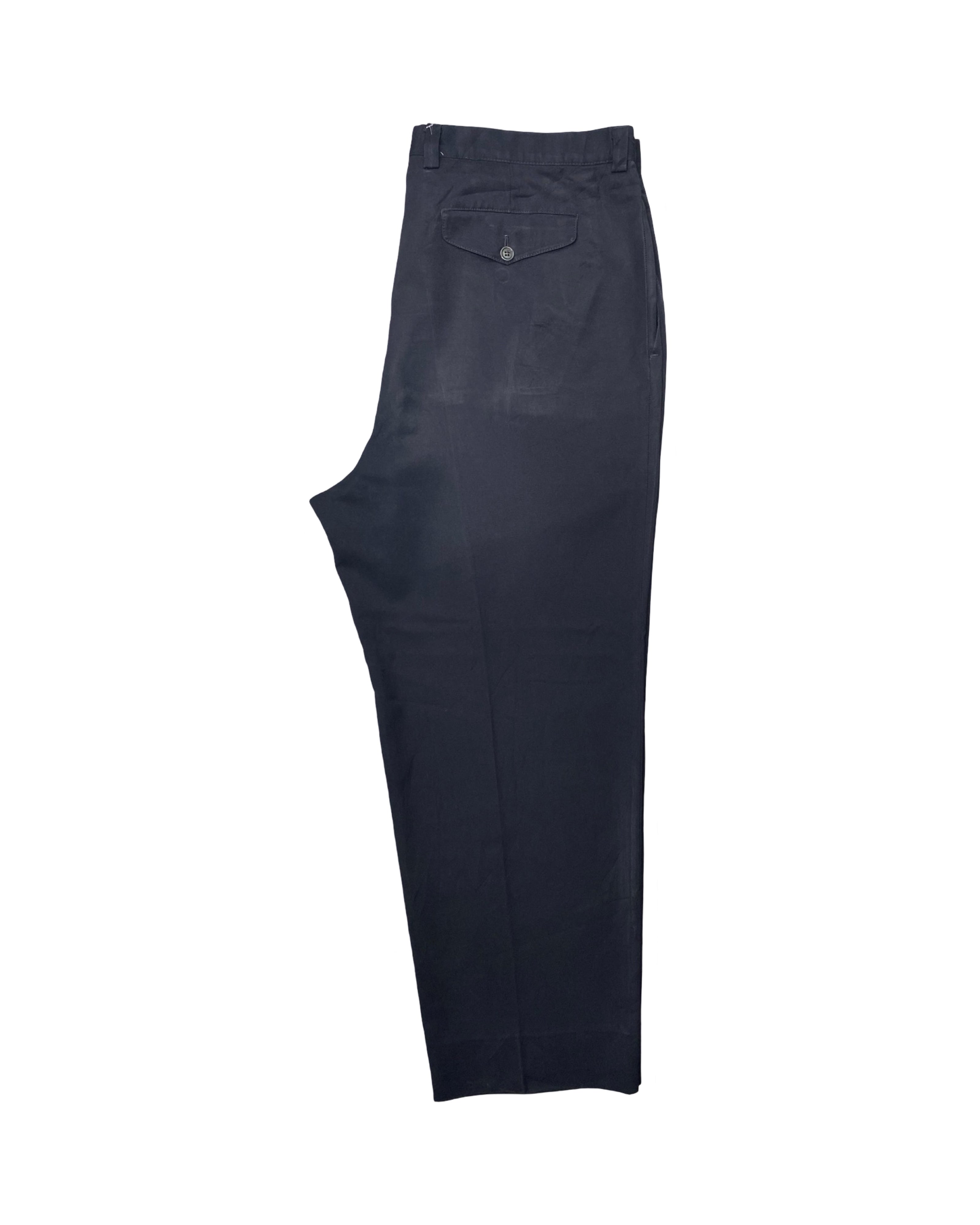 Burberrys Leisure Pleated Trousers – Classic Navy Blue | Waist 38” | Length 41”