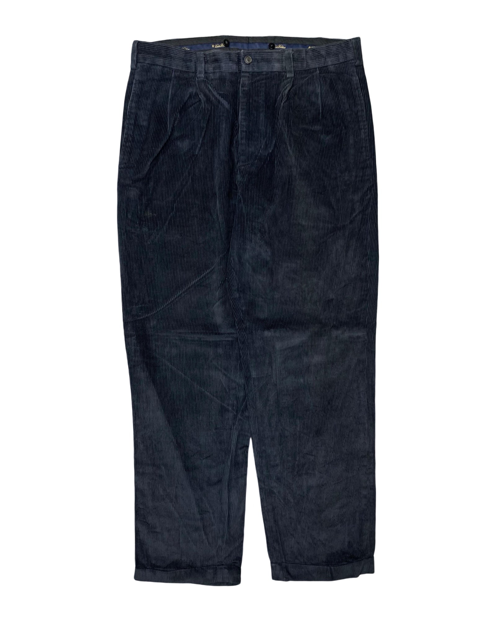 Brooks Brothers Blue Corduroy Pleated Trousers | Waist 36” | Length 44”