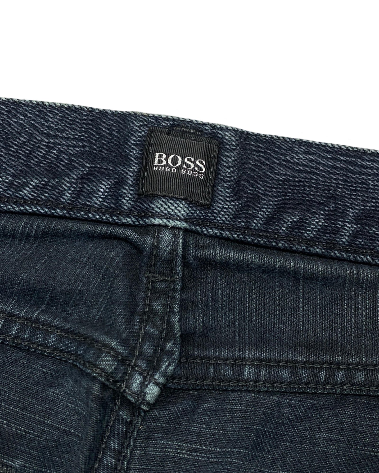 BOSS Faded Black Straight-Leg Jeans | Waist 34” | Length 42”