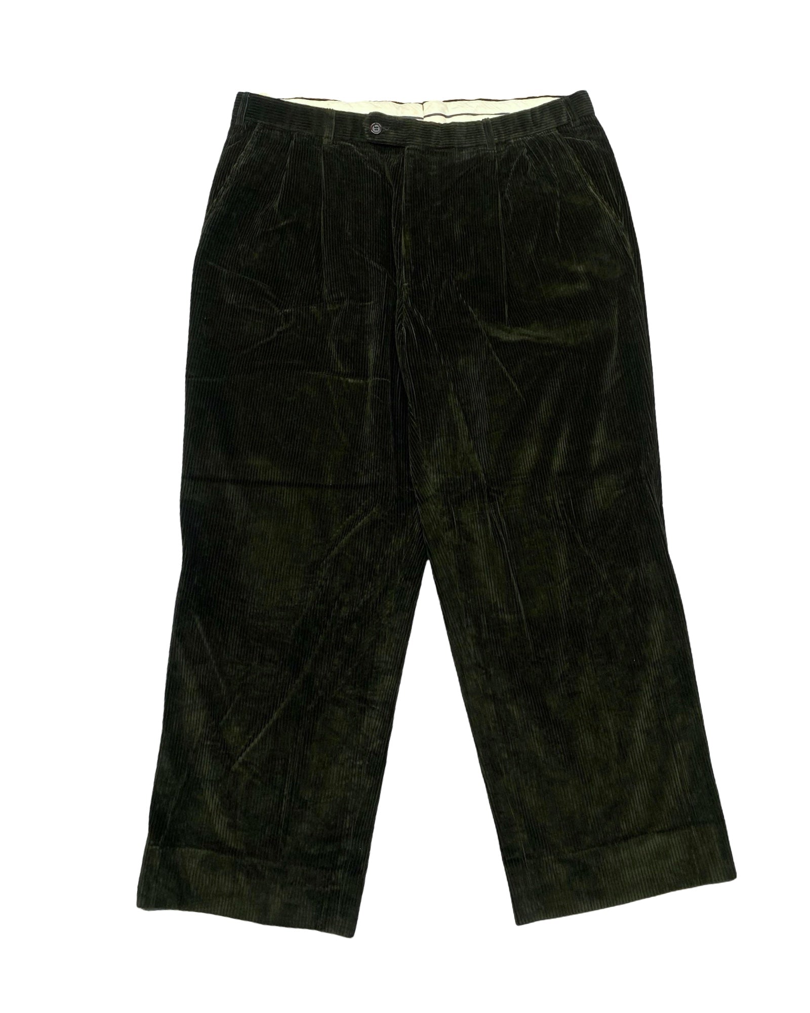 Brooks Brothers Green Italian Corduroy Trousers | Waist 38” | Length 39”