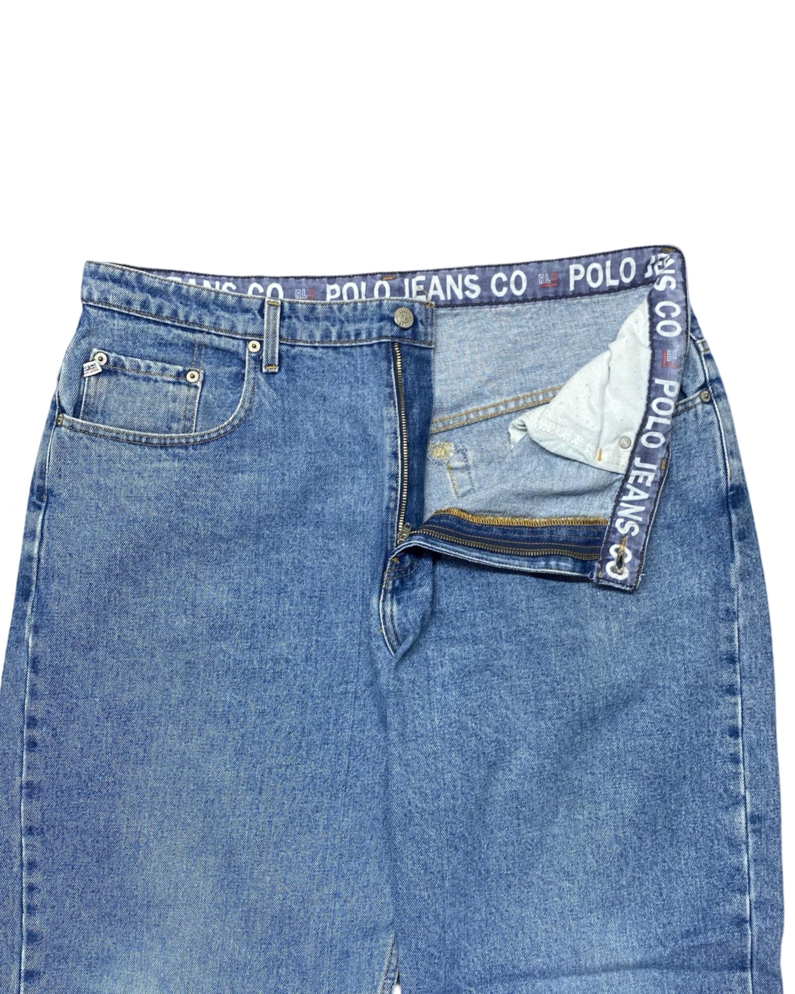 Polo Jeans Co. Classic Light-Wash Denim Jeans | Waist 38” | Length 43”