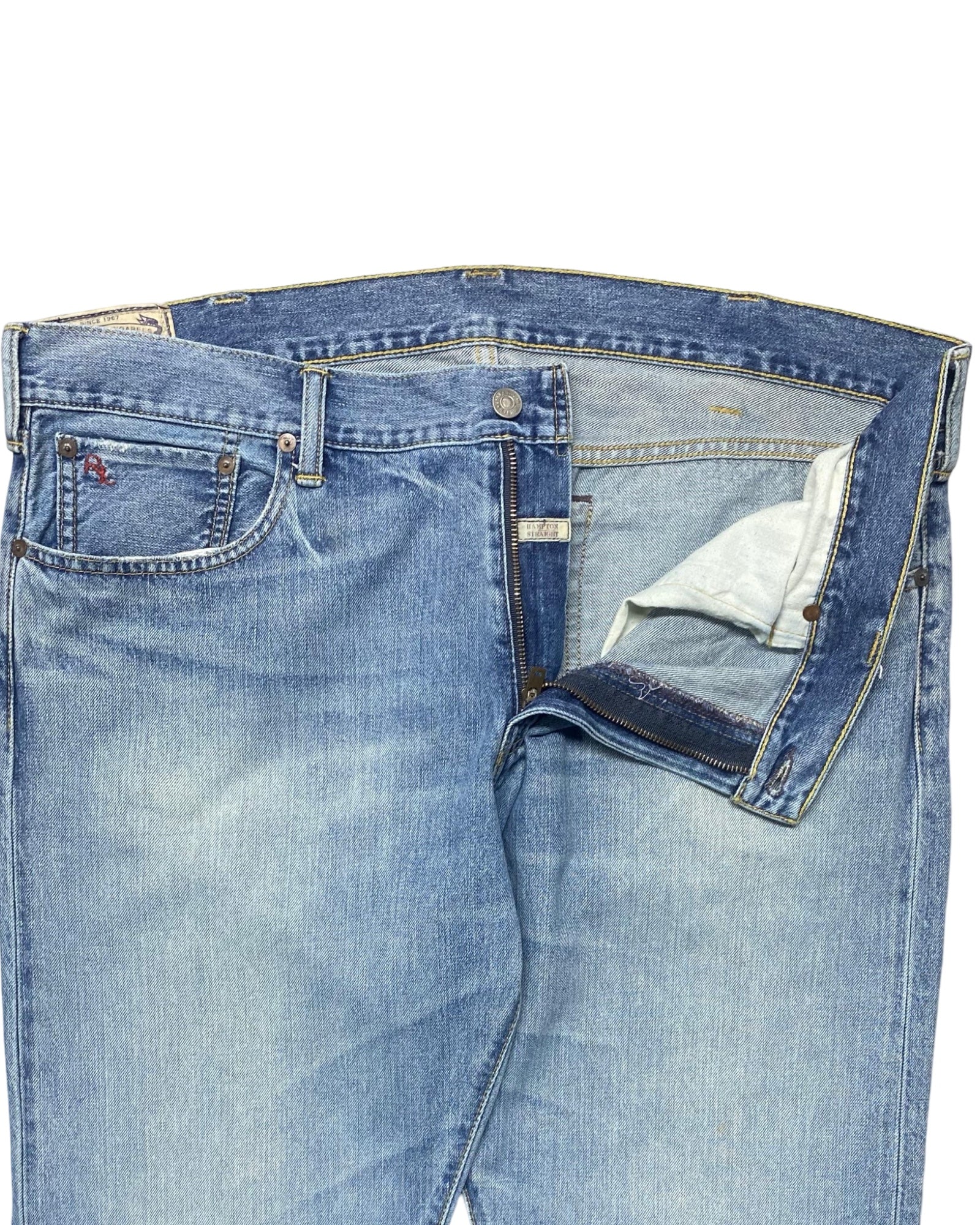 Polo Ralph Lauren Authentic Dungarees Light-Wash Jeans | Waist 40” | Length 43.5”