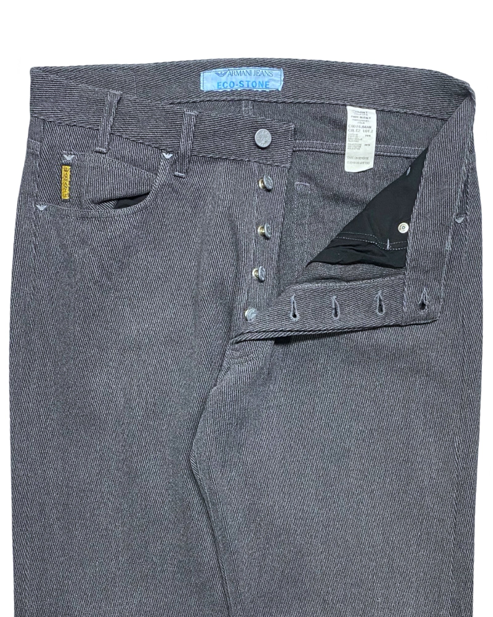 Armani Jeans Grey Eco-Stone Denim Jeans | Waist 34” | Length 47.5”