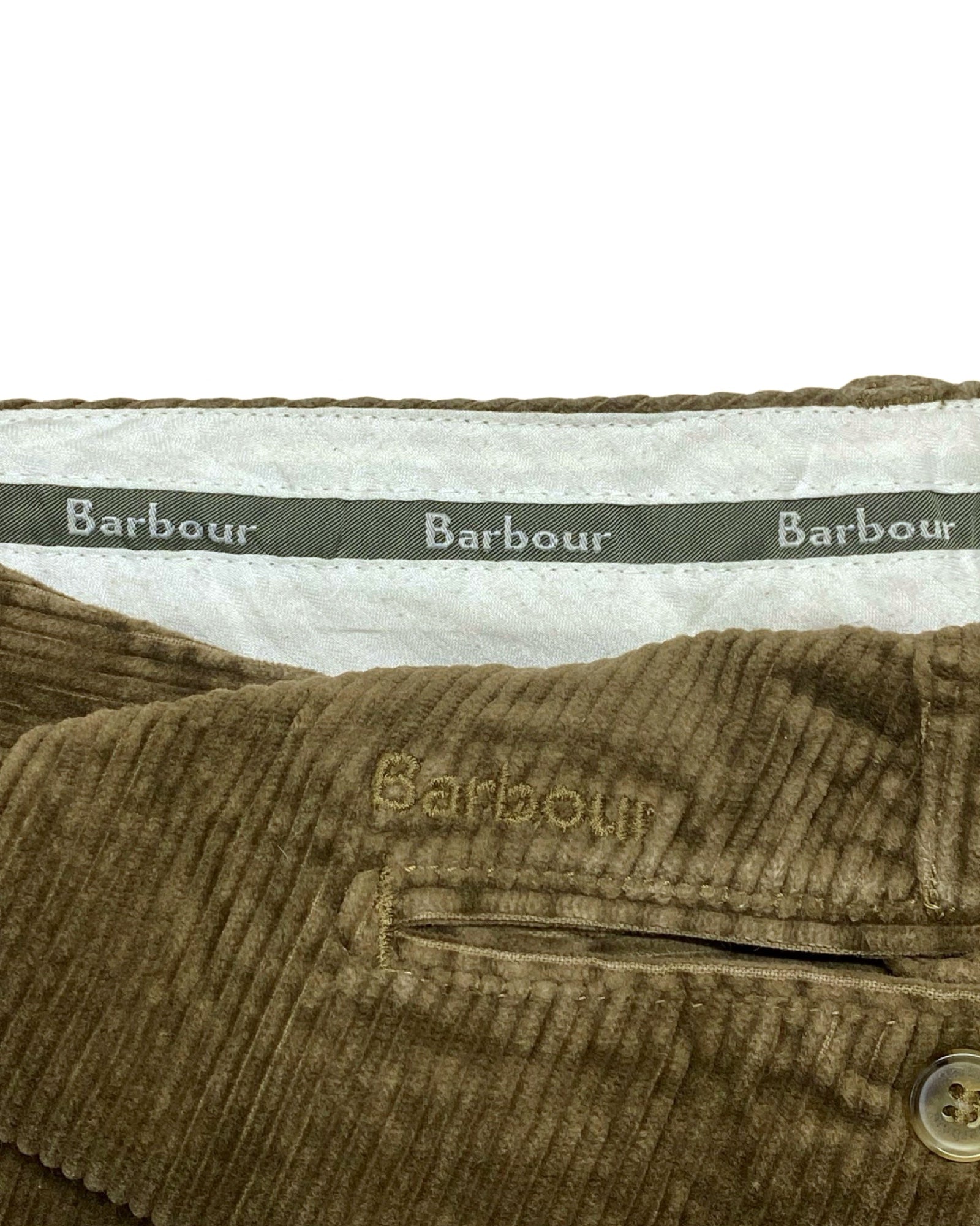 Barbour Brown Mustard Corduroy Pants | Waist 36” | Length 40.5”