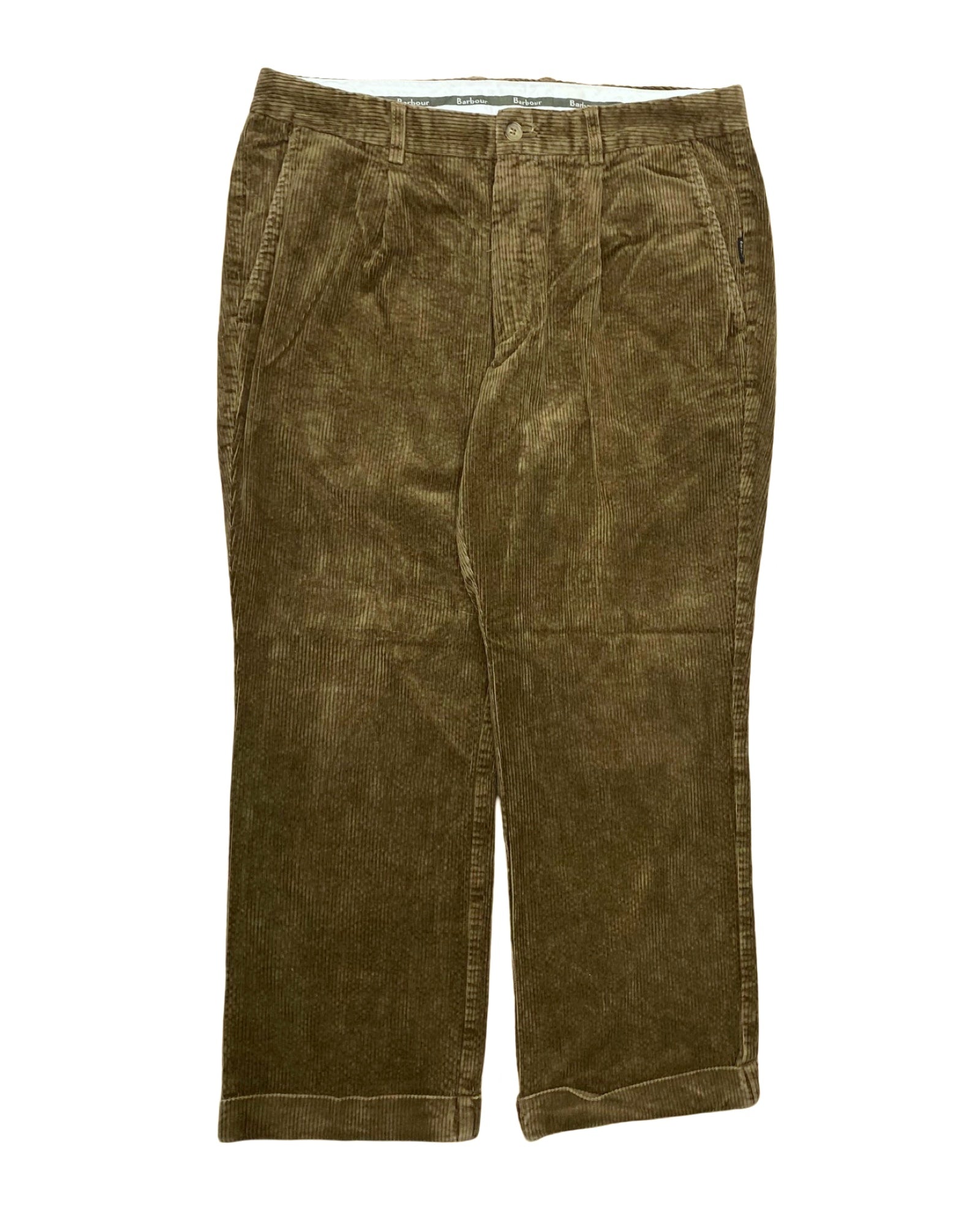 Barbour Brown Mustard Corduroy Pants | Waist 36” | Length 40.5”