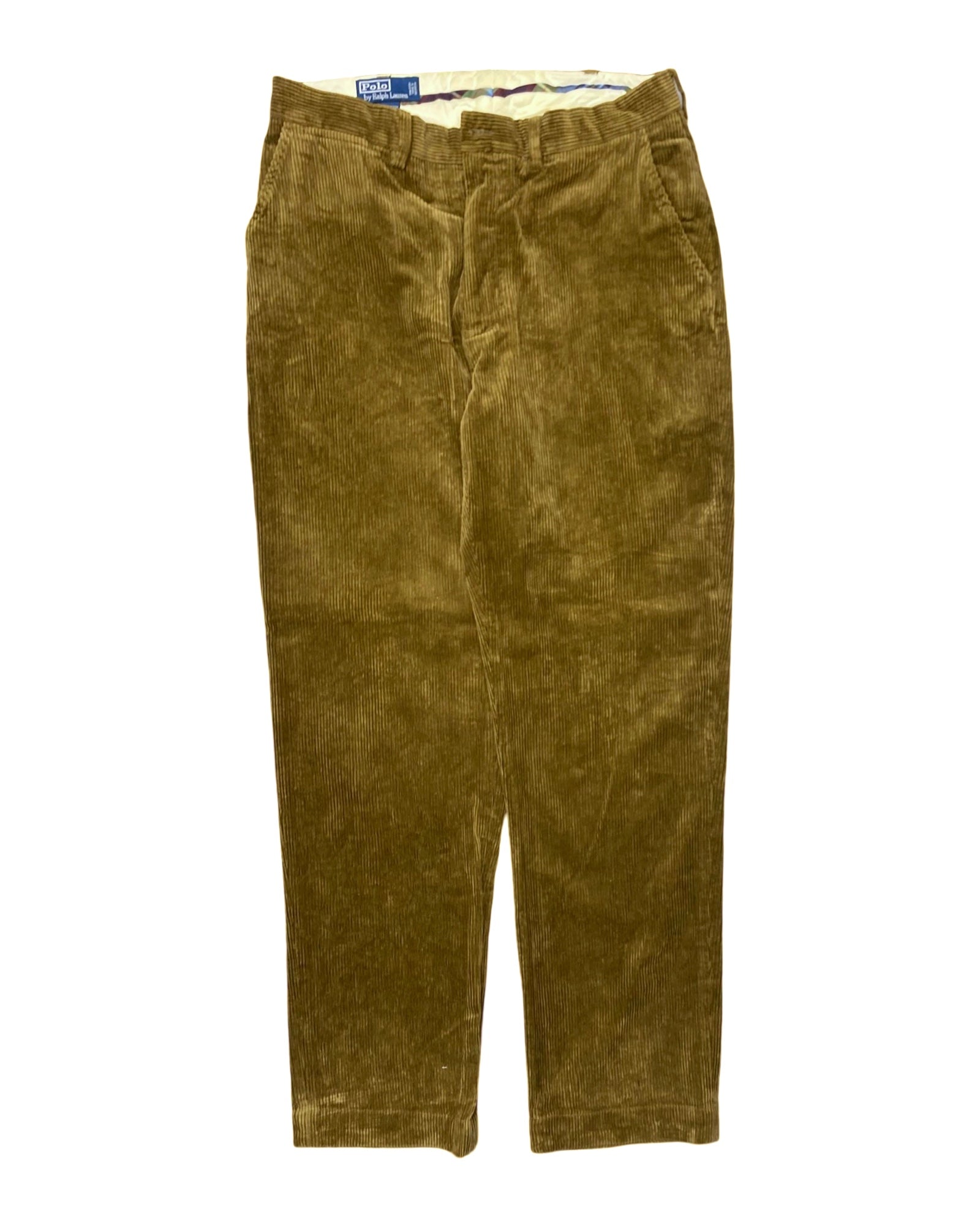 Polo Ralph Lauren Golden Brown Corduroy Trousers | Waist 34” | Length 44.5”