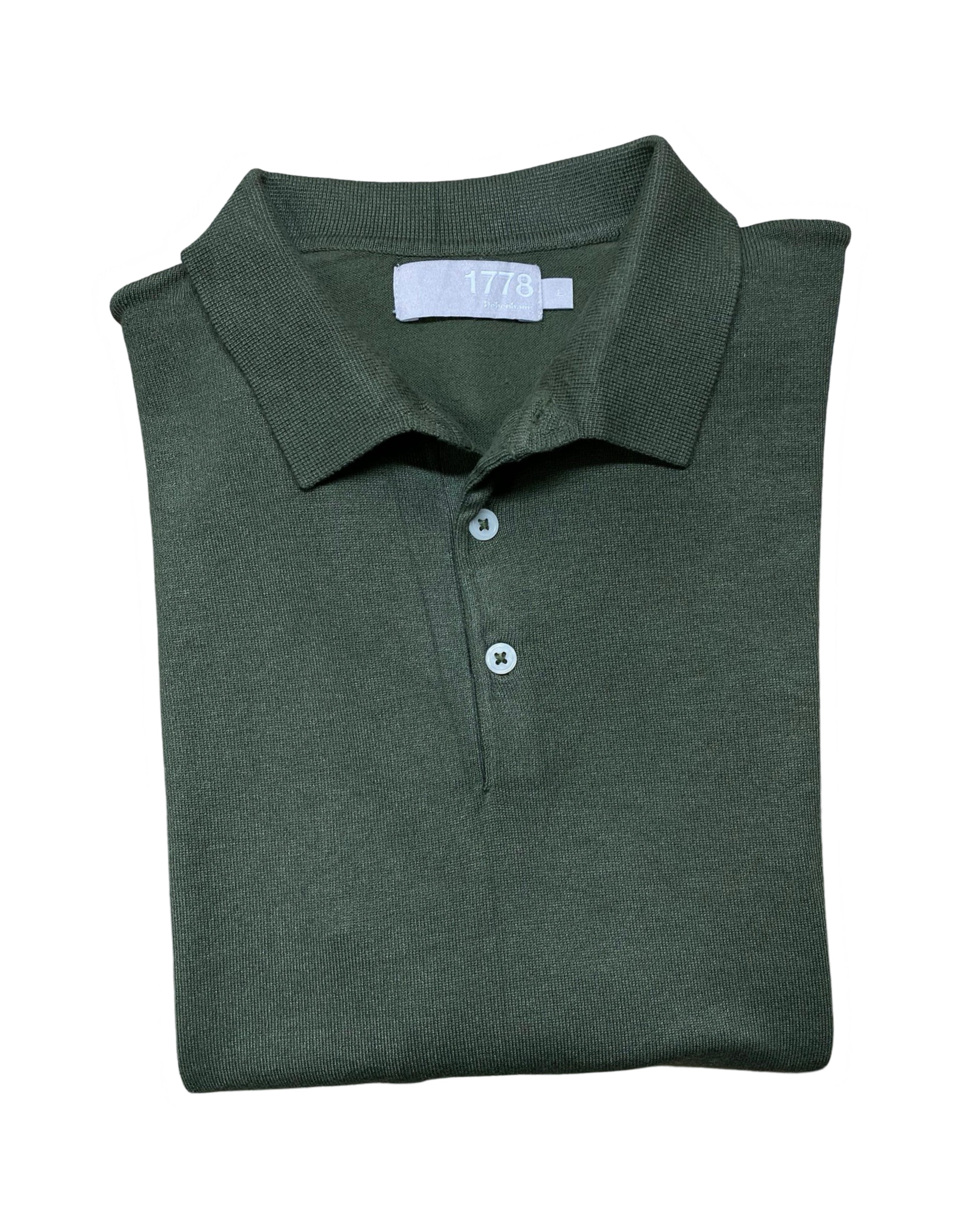 1778 Debenhams Green Polo Shirt | Large | Chest 22”