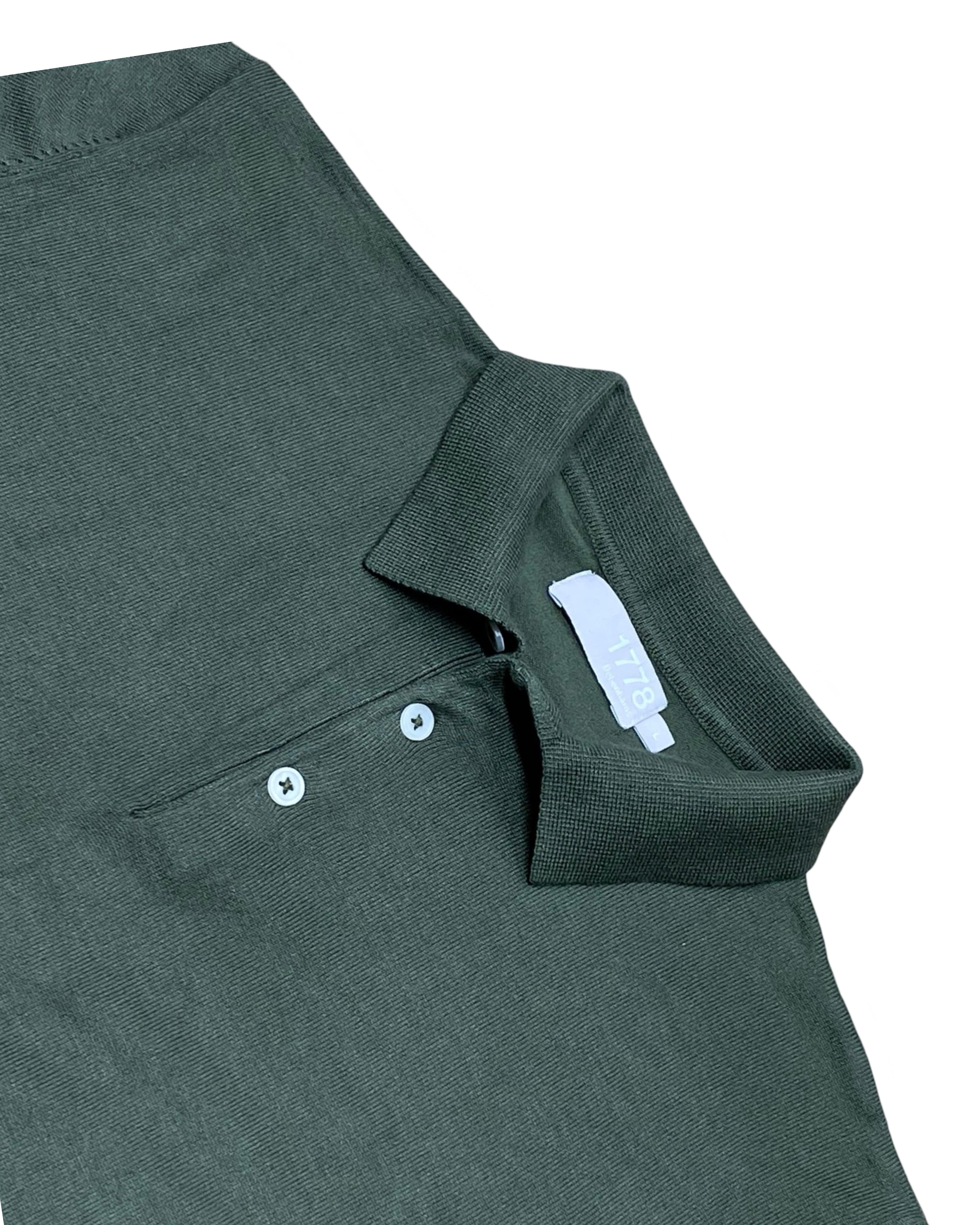1778 Debenhams Green Polo Shirt | Large | Chest 22”