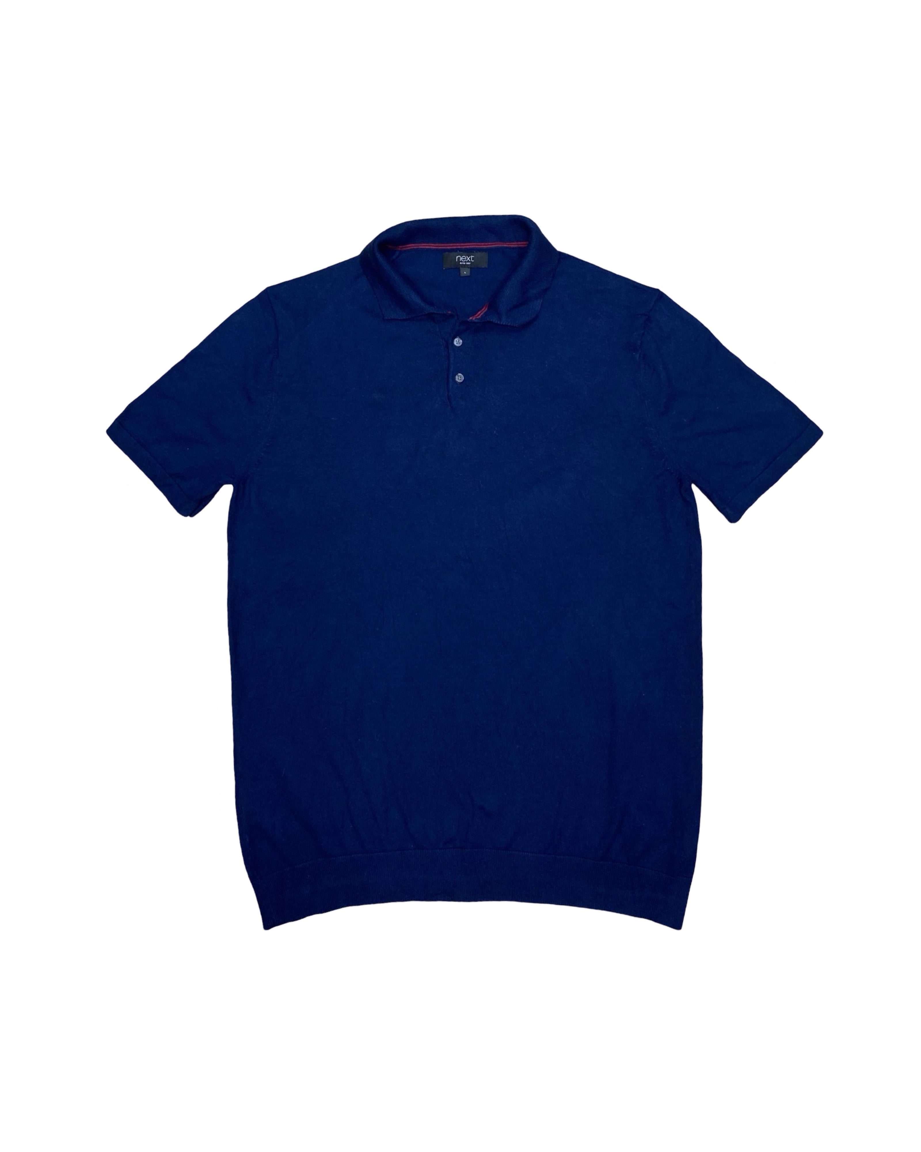 Next Navy Blue Polo Shirt | Large | Chest 21”