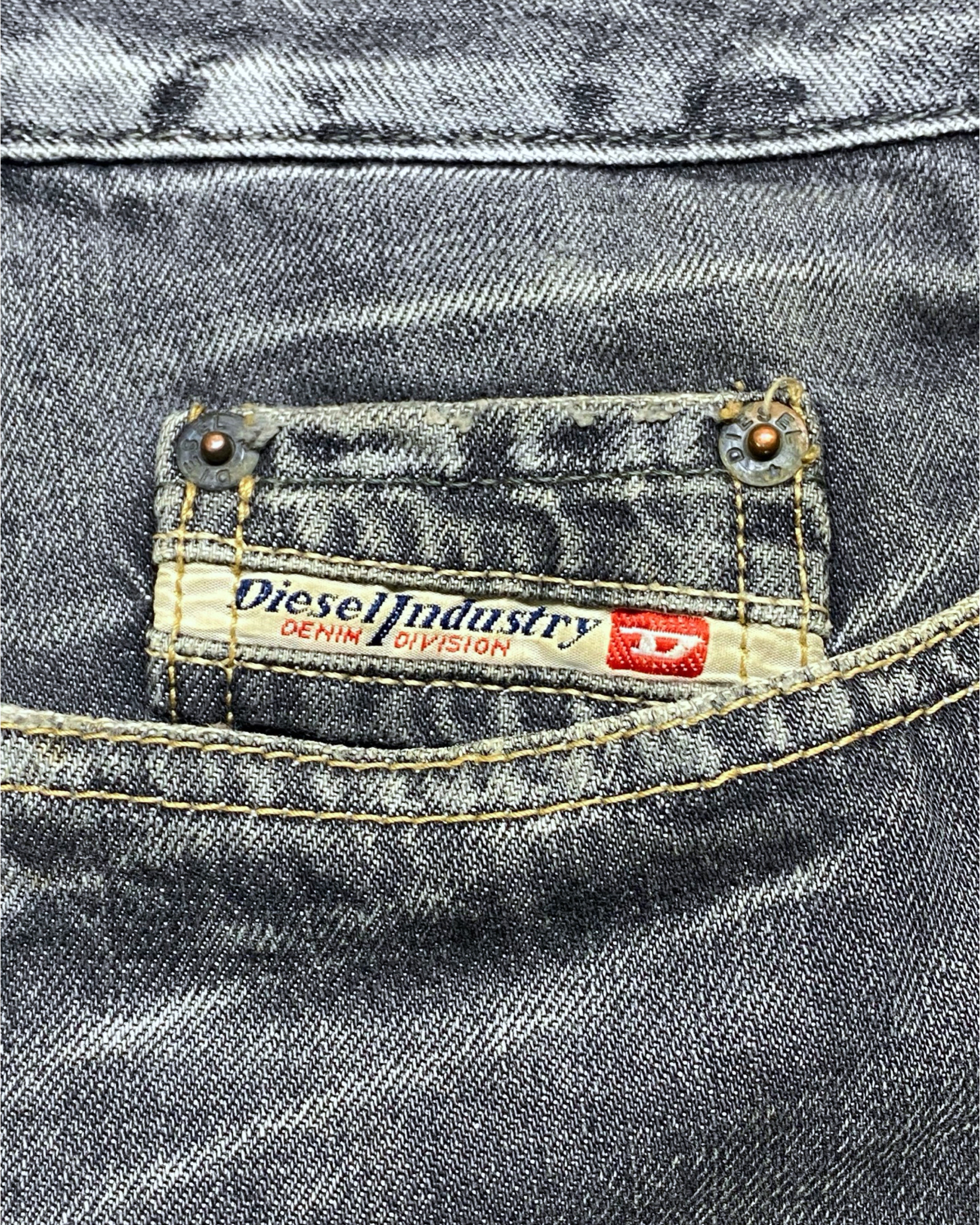 Diesel Industry Grey Distressed Denim Jeans | W34 L37.5